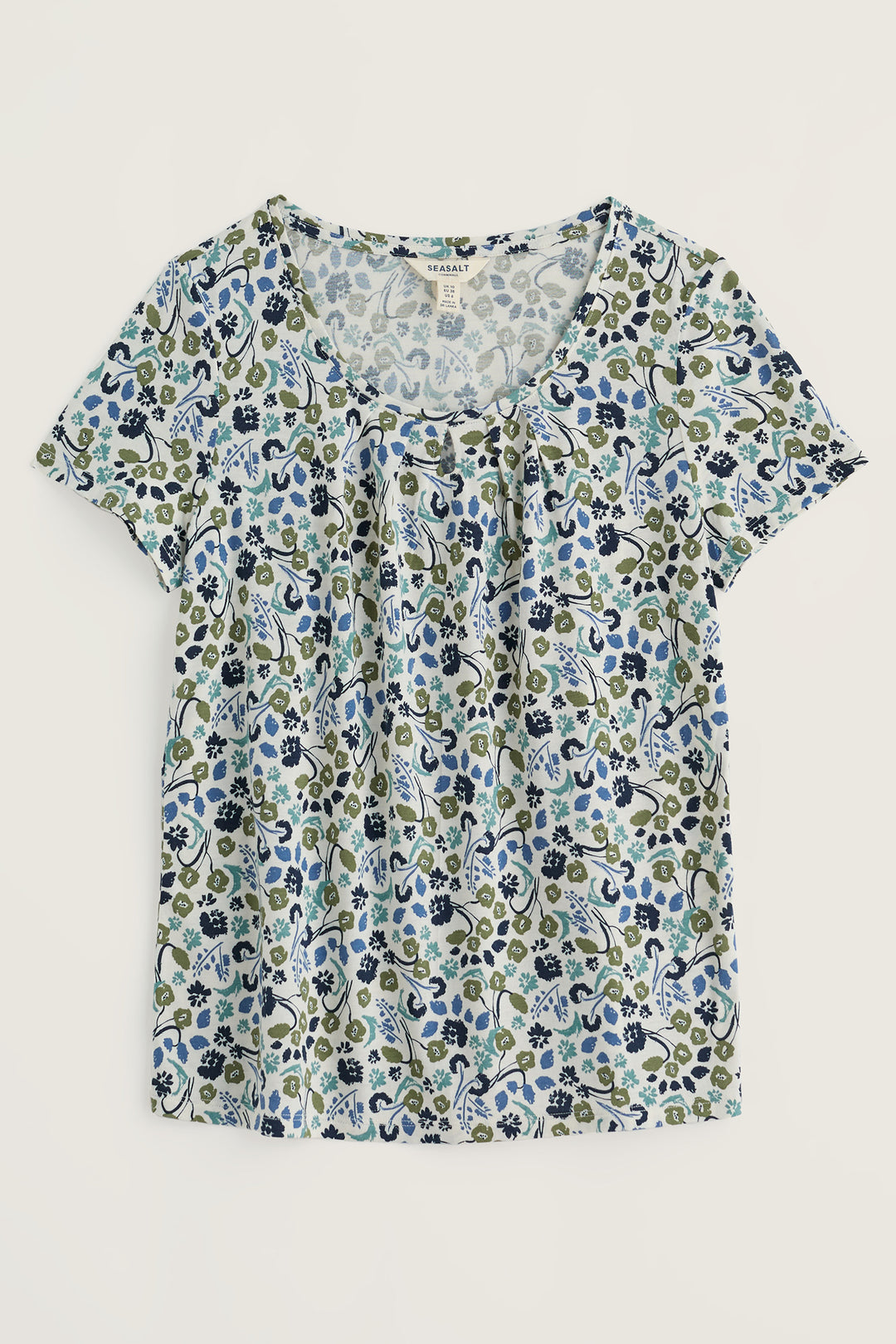 Seasalt WM39649R Appletree Beach Blooms Chalk T-Shirt