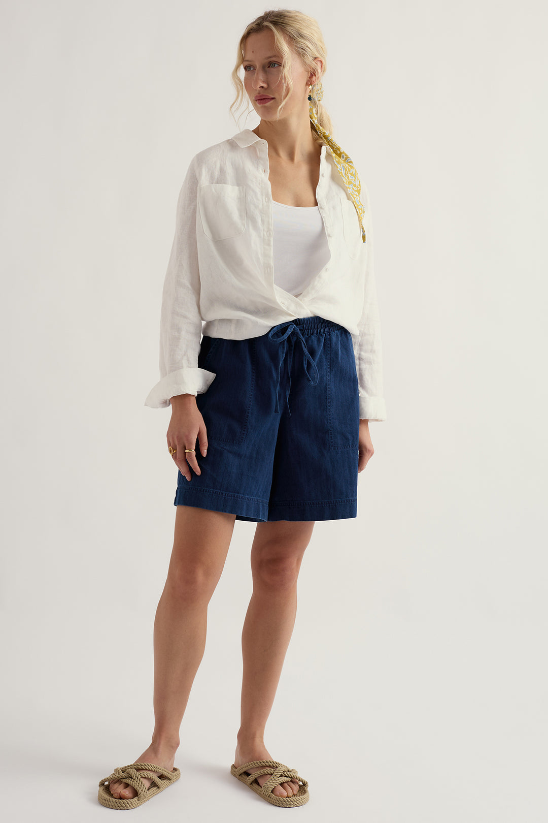 Seasalt WM39775-37682 Eskelli Mid Wash Blue Denim Shorts