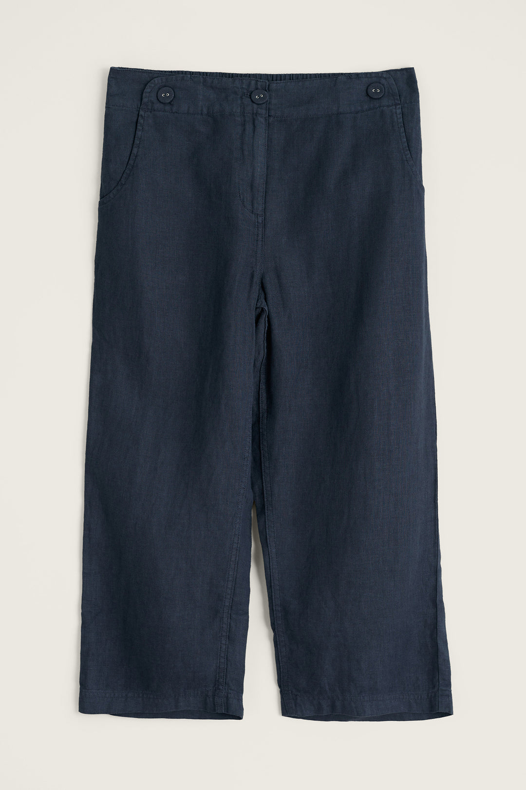 Seasalt WM40028-23059 Brawn Point Maritime Navy Crop Trousers