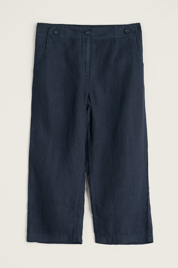 Seasalt WM40028-23059 Brawn Point Maritime Navy Crop Trousers
