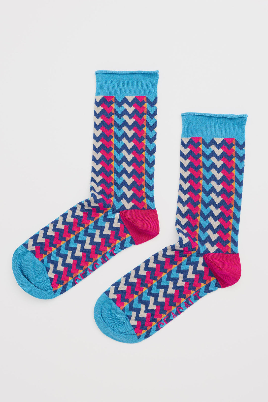 Seasalt Women's Bamboo Arty Socks Chevron Campion Mix AC17165R - Shirley Allum Boutique