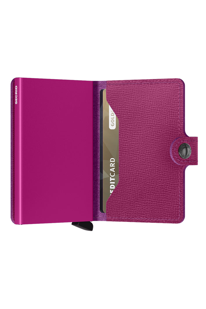 Secrid Miniwallet Crisple Fuchsia Pink, exploded view