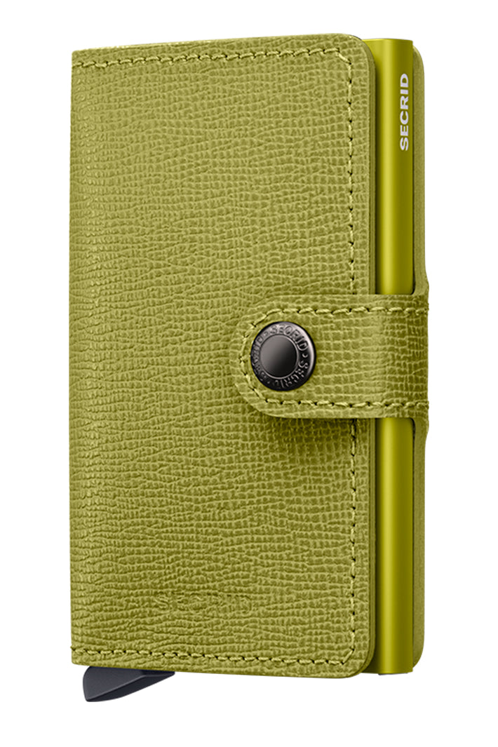 Secrid Miniwallet Crisple Lime Green, front view
