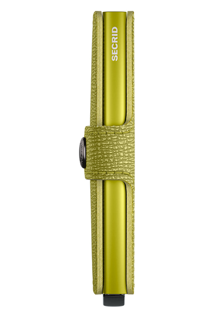 Secrid Miniwallet Crisple Lime Green, side view