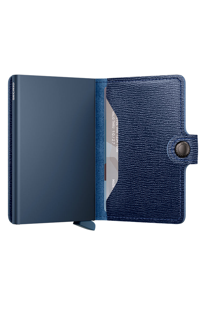 Secrid Miniwallet Crisple Navy, exploded view