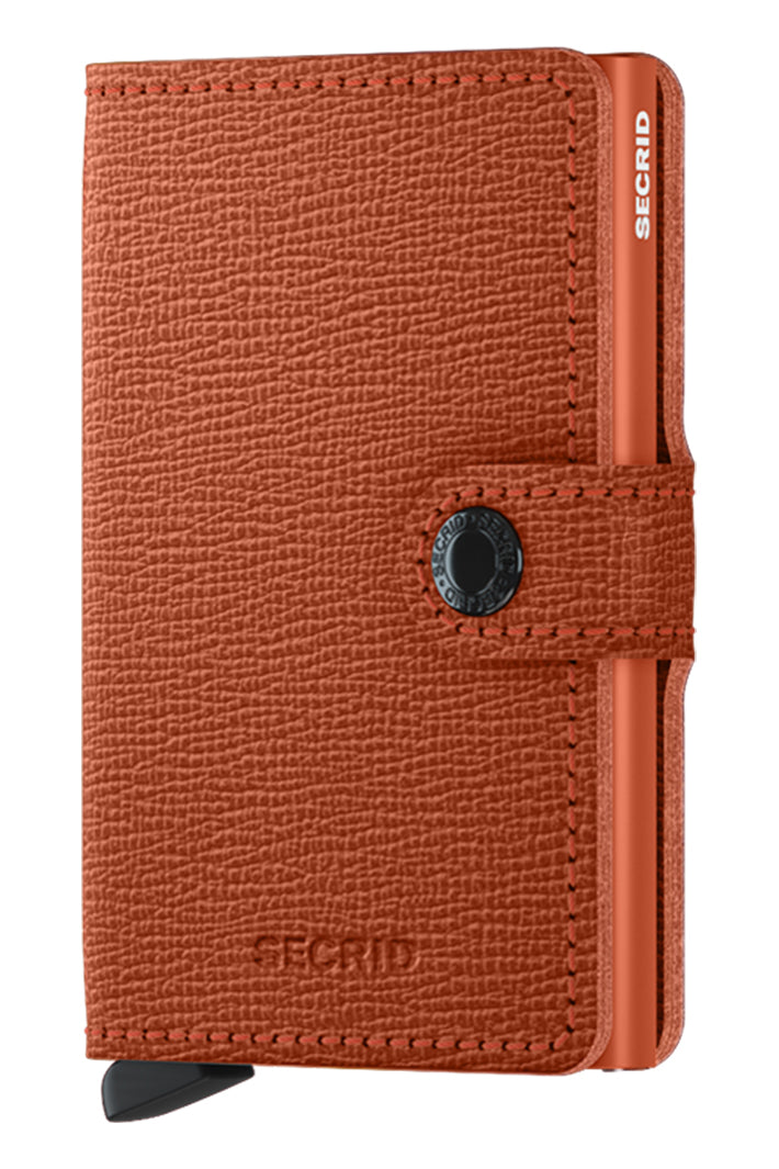 Secrid Miniwallet Crisple Pumpkin Orange, front view