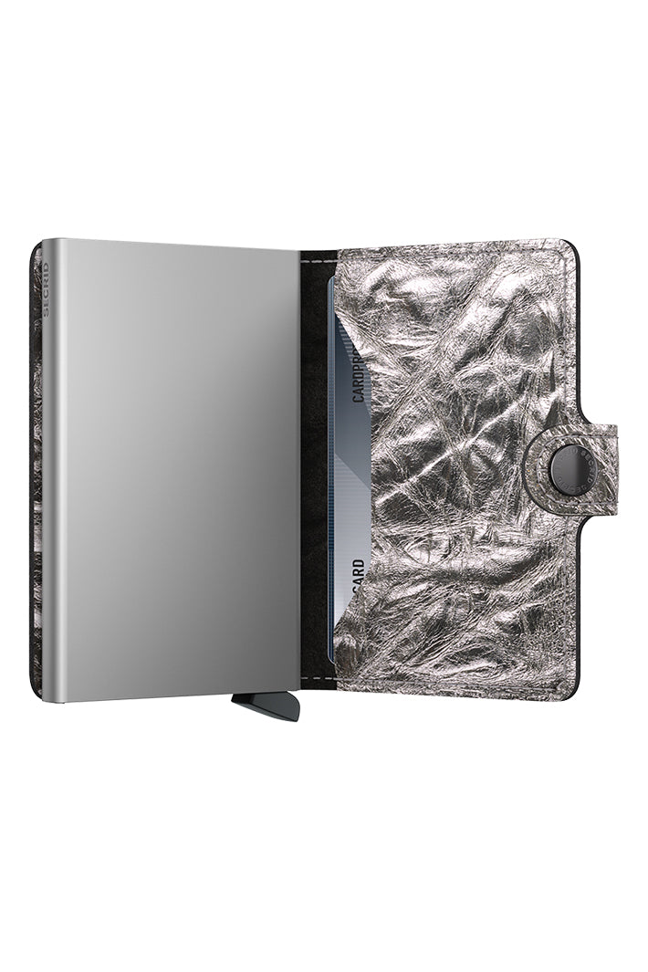 Secrid Miniwallet Crunch Silver, exploded view