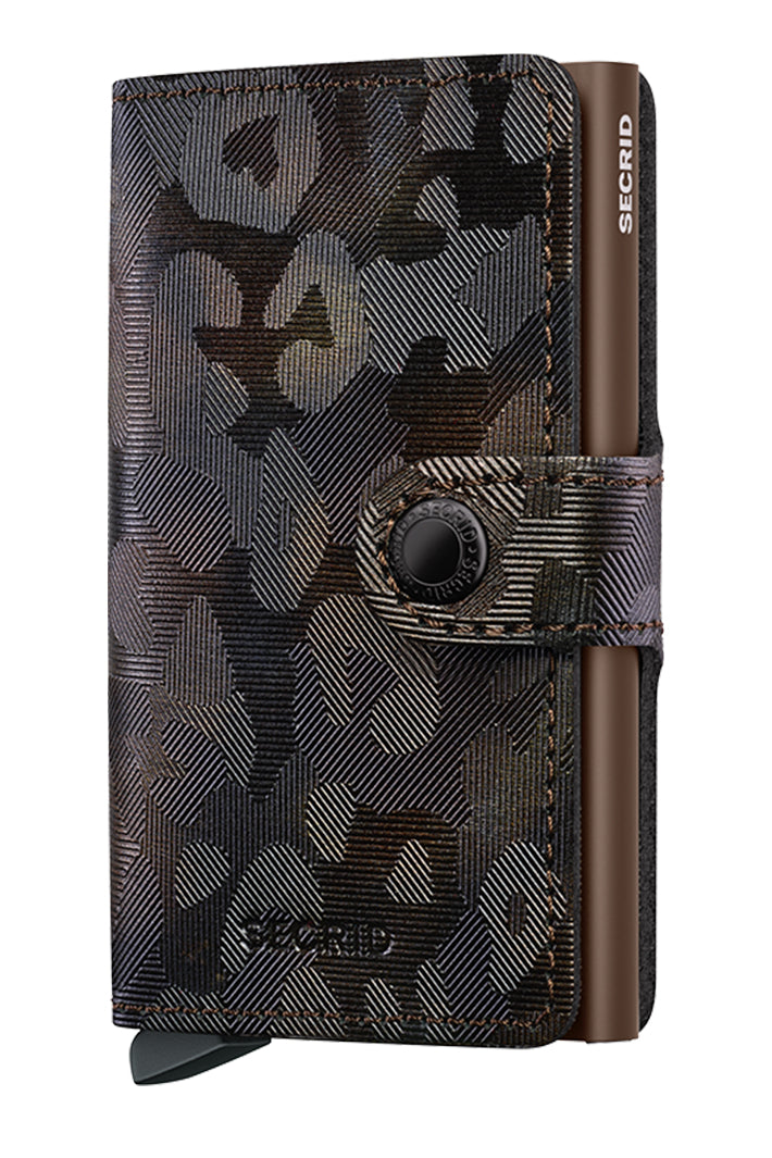 Secrid Miniwallet Jungle Brown, front view