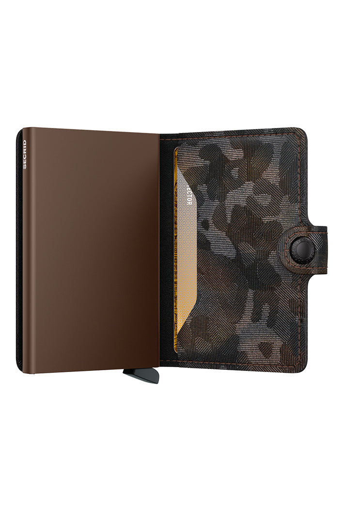 Secrid Miniwallet Jungle Brown, exploded view