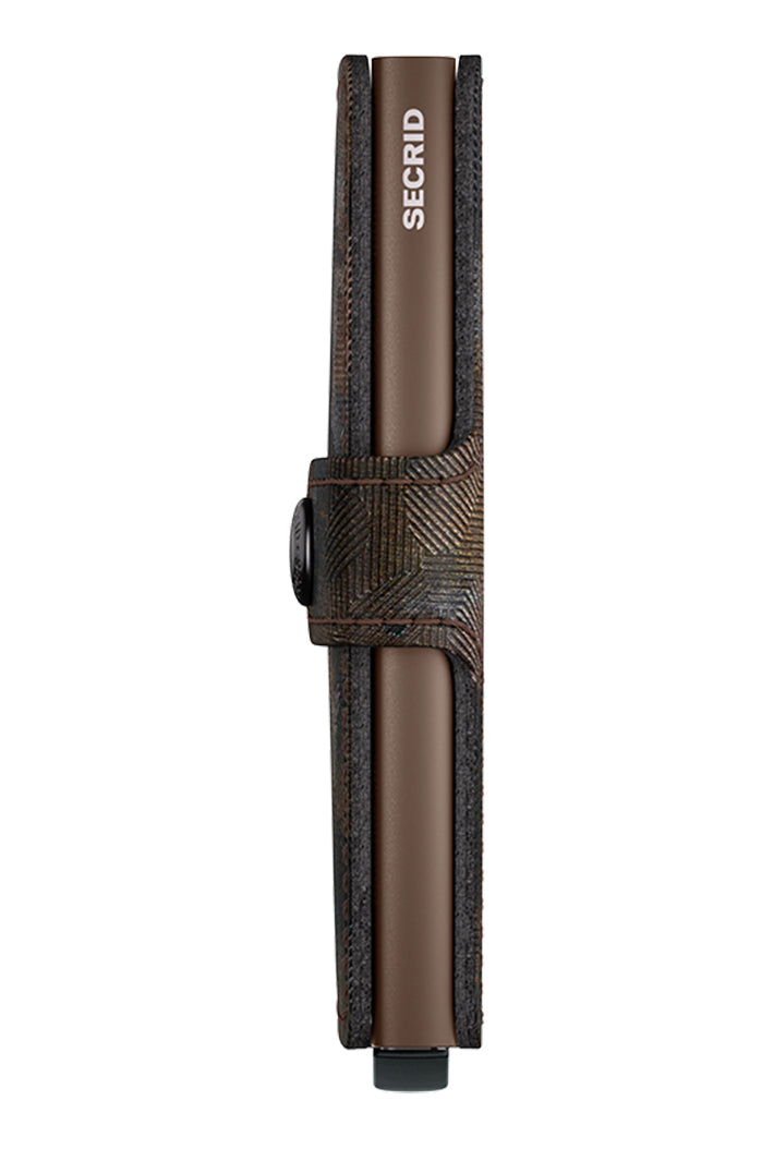 Secrid Miniwallet Jungle Brown, side view