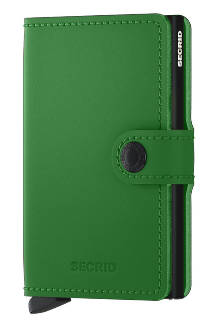 Secrid Miniwallet Matte Bright Green, front view