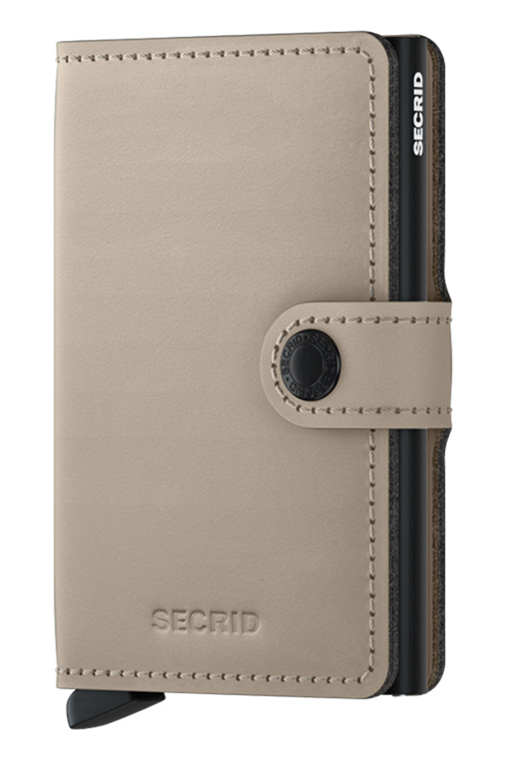 Secrid Miniwallet Matte Desert Beige, front view