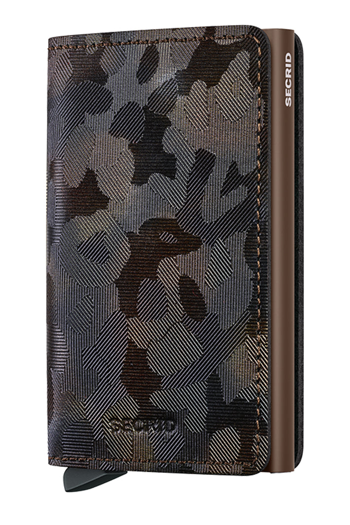 Secrid Slimwallet Jungle Brown, front view