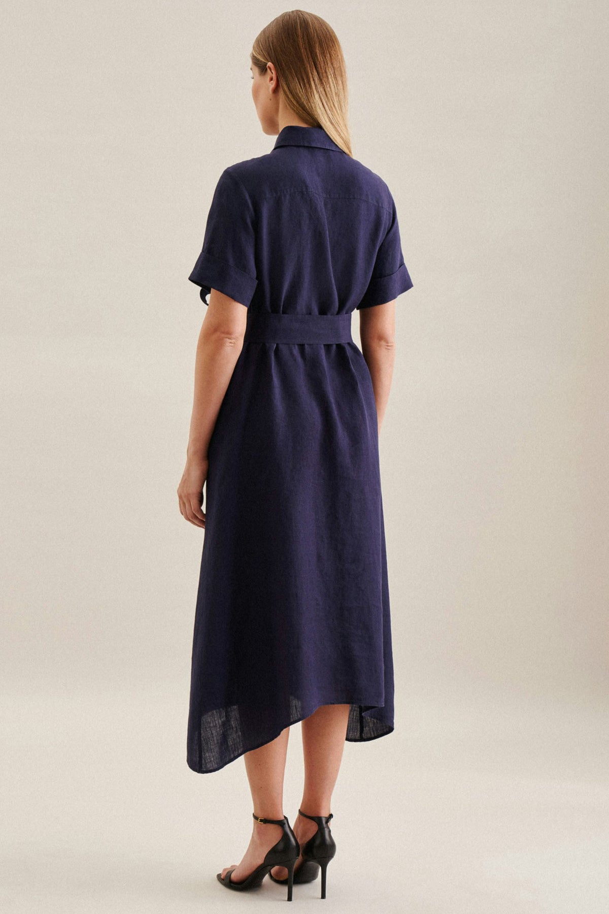 Seidensticker 136275 18 Navy Short Sleeve Midi Linen Dress Shirley Allum Boutique Seidensticker 136275 18 Navy Short Sleeve Midi Linen Dress Shirley Allum Boutique