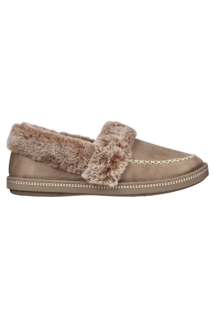 Skechers 167622 Taupe Cozy Campfire Let's Toast Slippers - Shirley Allum Boutique