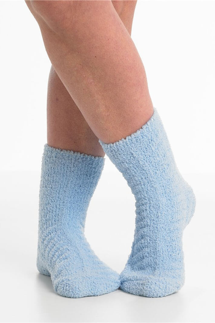 Slenderella BS137 One Size 4-8 Blue Leisure Bed Socks - Shirley Allum Boutique