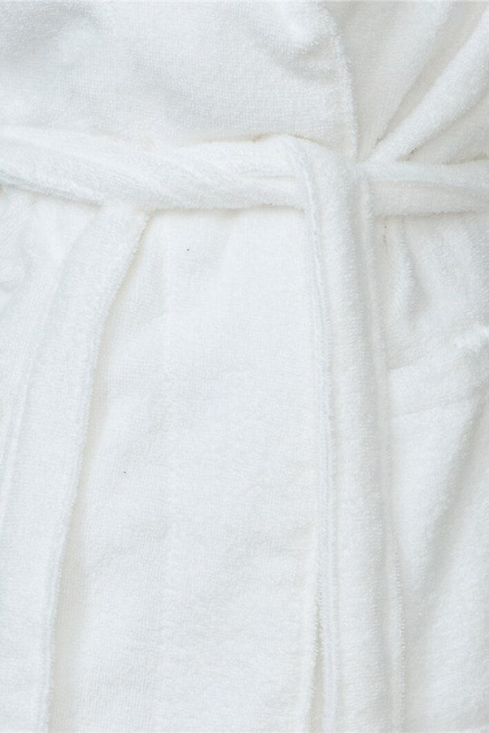 Slenderella HC1305 White Towelling Shawl Collar Dressing Gown - Shirley Allum Boutique