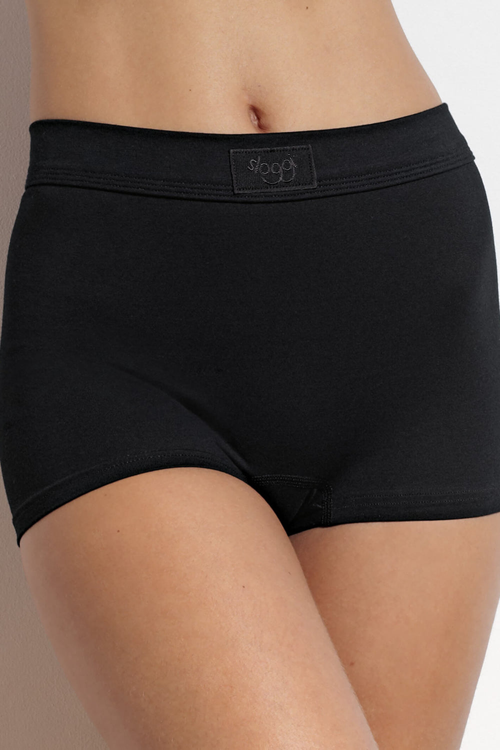 Sloggi 10022496 0004 Black Double Comfort Cotton Shorts - Shirley Allum Boutique