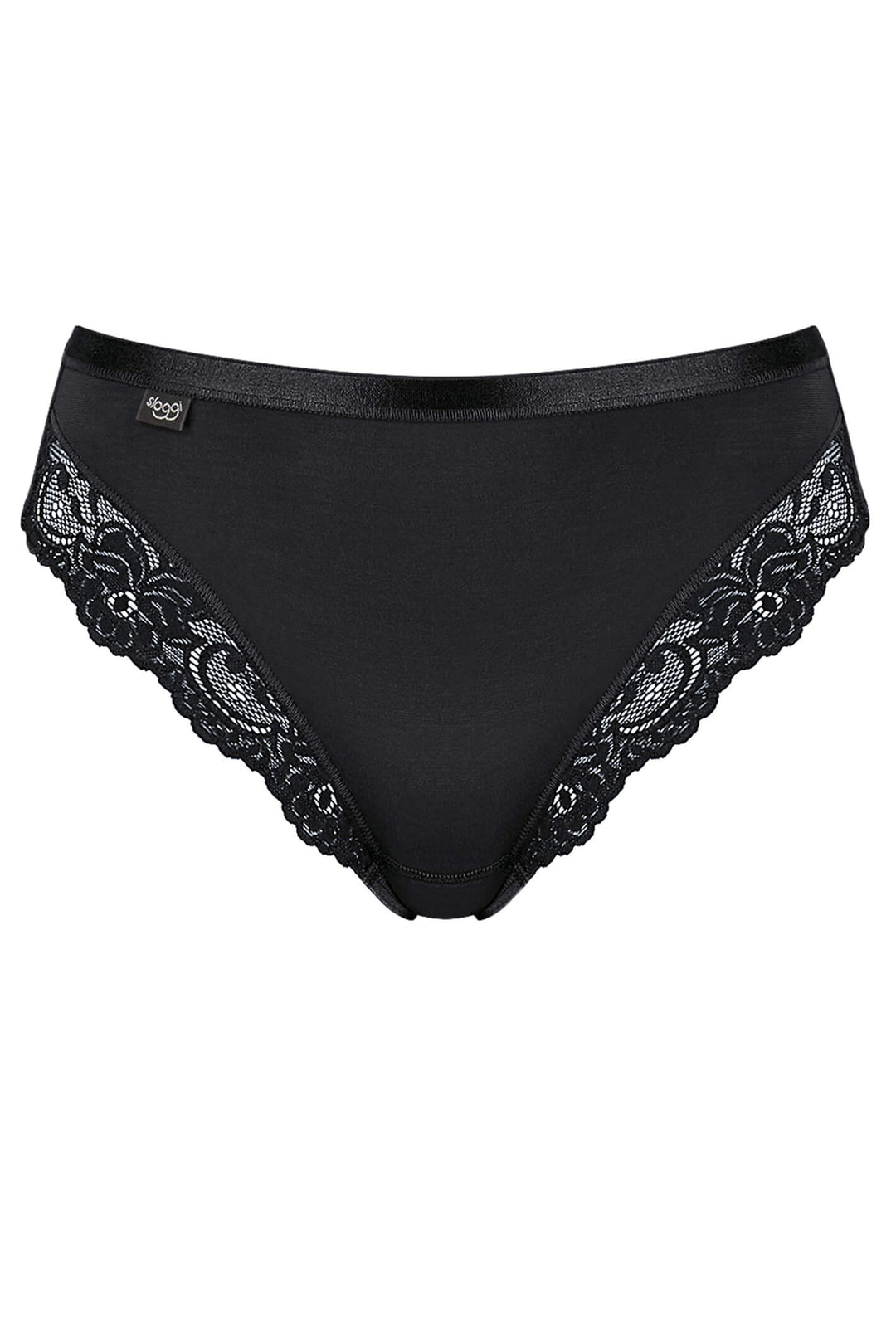 Sloggi 10031895 0003 Romance Black Tai Briefs - Shirley Allum Boutique