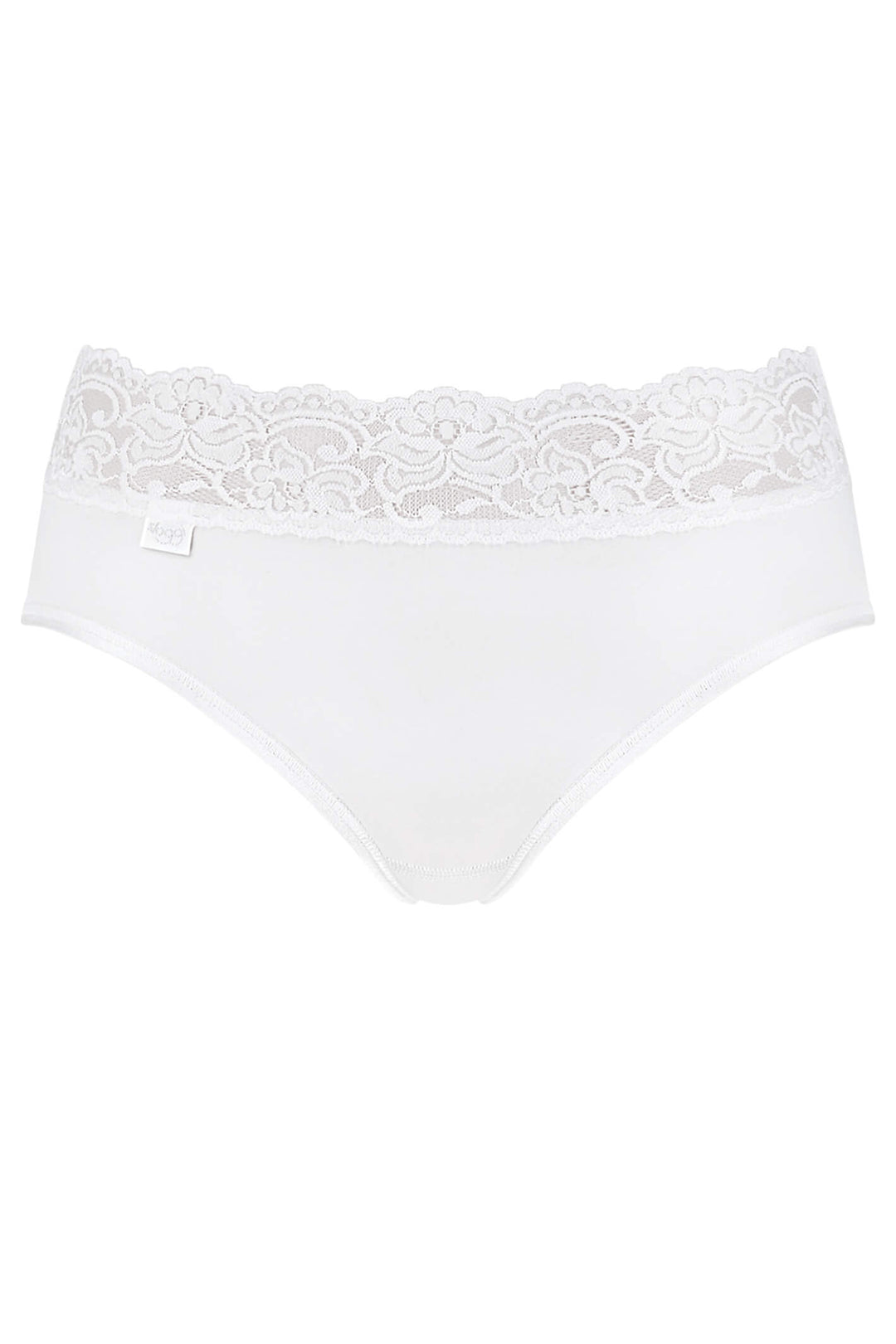 Sloggi 10031896 0003 Romance White Midi Briefs - Shirley Allum Boutique