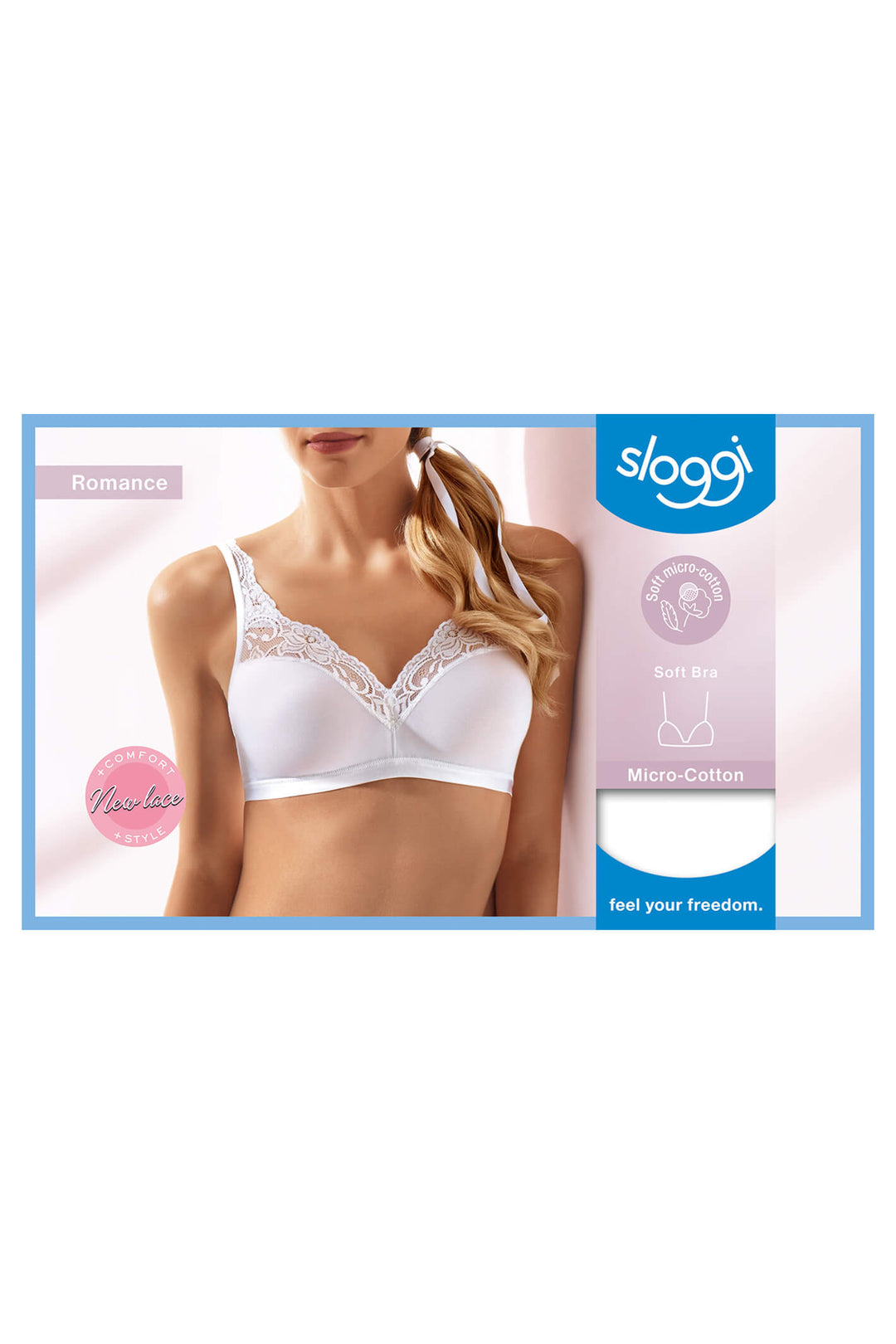 Sloggi 10031898A 0003 Romance SI White Bra - Shirley Allum Boutique