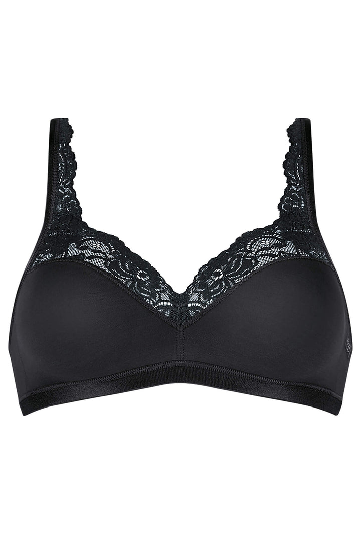 Sloggi 10031898A 0004 Romance SI Black Bra - Shirley Allum Boutique