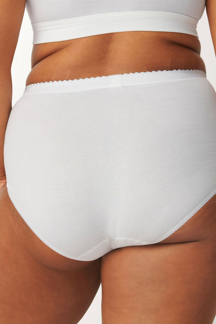 Sloggi 10037875 0003 White 2-Pack Control Maxi Briefs - Shirley Allum Boutique