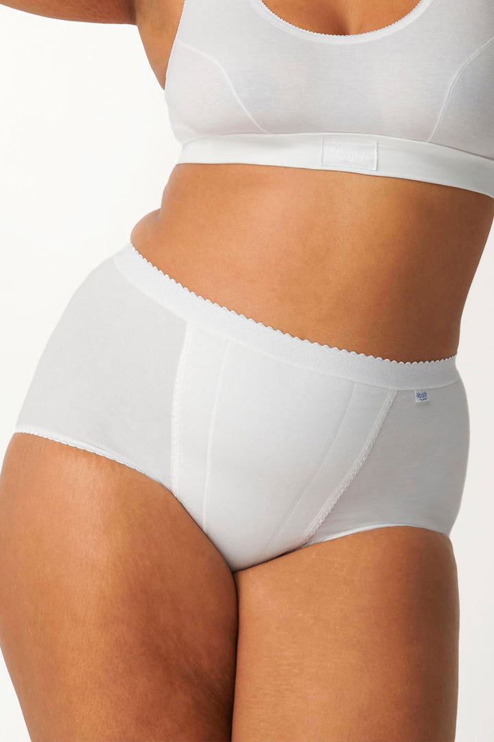 Sloggi 10037875 0003 White 2-Pack Control Maxi Briefs - Shirley Allum Boutique
