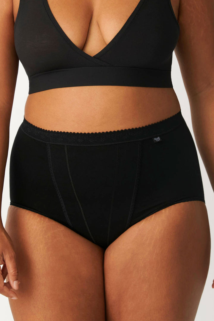 Sloggi 10037875 0004 Black 2-Pack Control Maxi Briefs