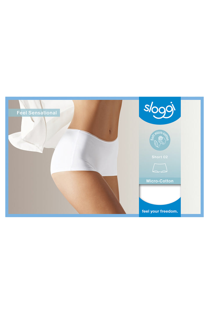 Sloggi 10151218 0003 Feel Sensational White Short - Shirley Allum Boutique