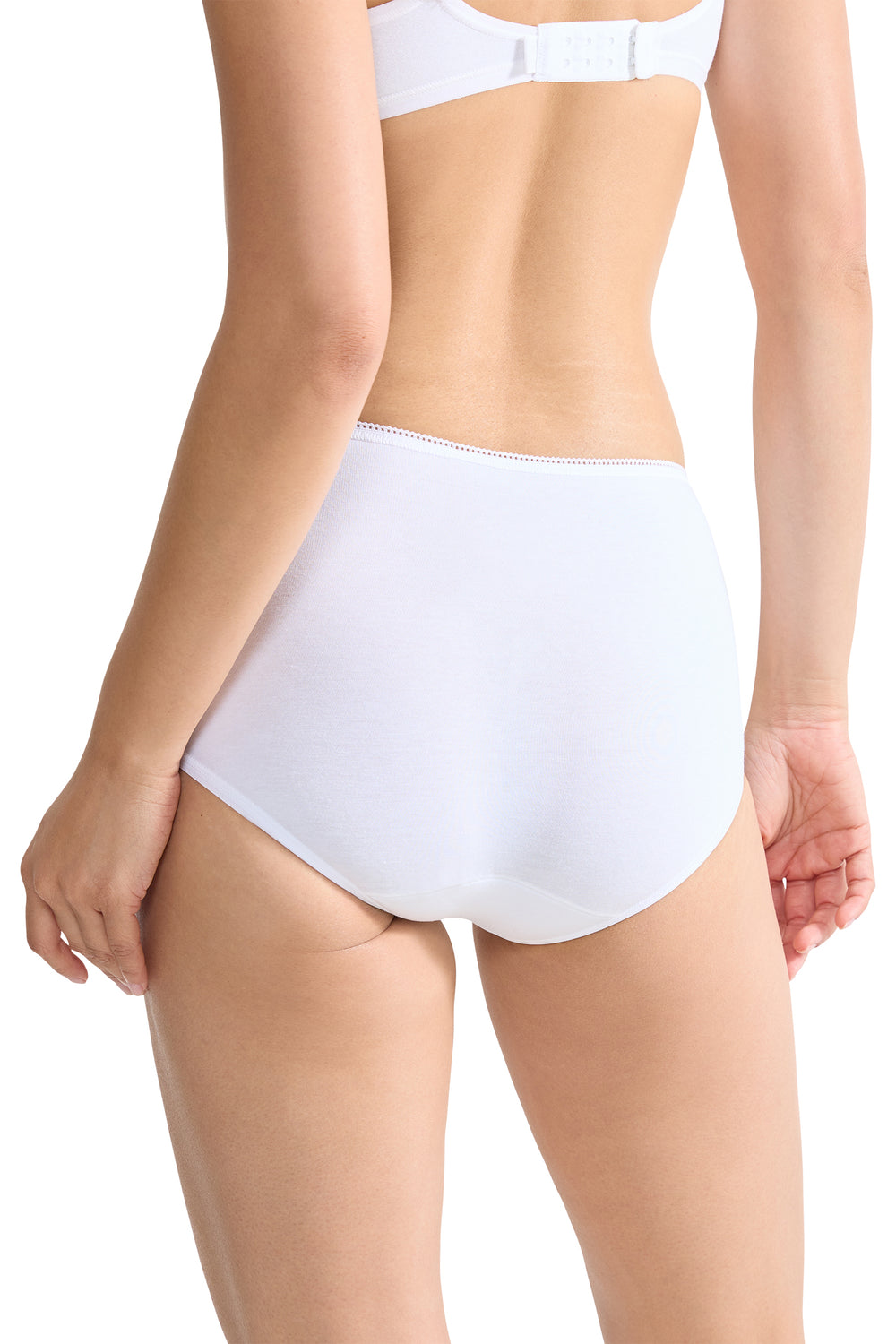 Sloggi 10167191 0003 Midi Cotton White 3-Pack Brief - Shirley Allum Boutique