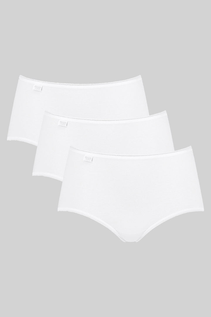 Sloggi 10167191 0003 Midi Cotton White 3-Pack Brief - Shirley Allum Boutique