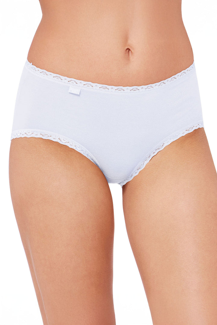 Sloggi 10167198 0003 247 White Lace 3-Pack Midi Briefs - Shirley Allum Boutique