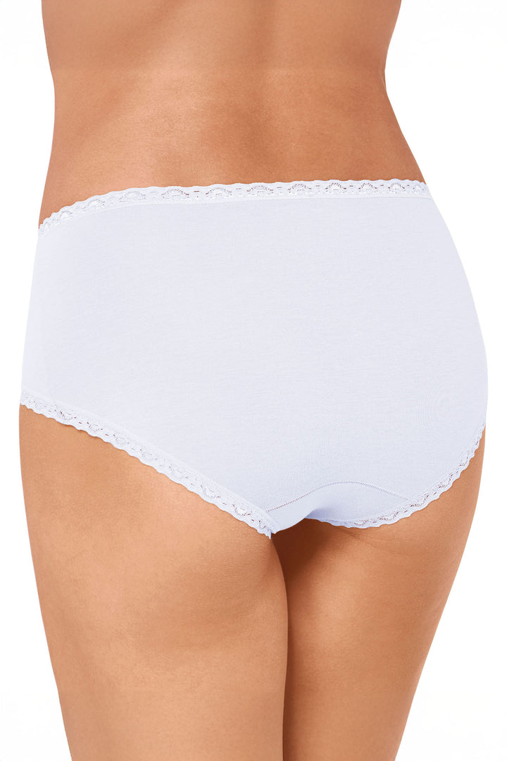 Sloggi 10167198 0003 247 White Lace 3-Pack Midi Briefs - Shirley Allum Boutique