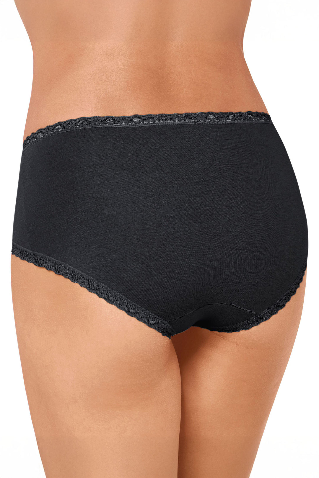 Sloggi 10167198 0004 247 Black Lace 3-Pack Midi Briefs - Shirley Allum Boutique