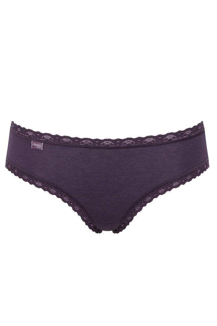 Sloggi 10198269 VOO6 Mauve Multi Colour 247 Weekend Hipster Brief 3 Pack - Shirley Allum Boutique