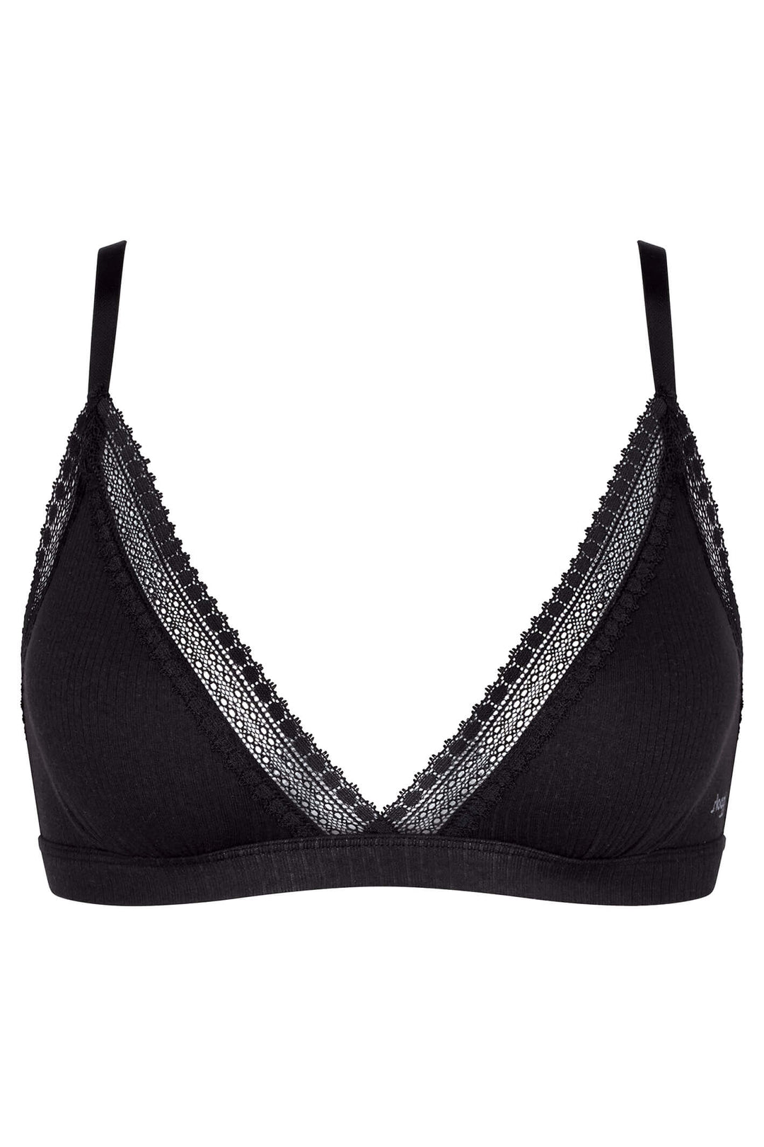 Sloggi 10213204 0004 GO Ribbed Black Bralette - Shirley Allum Boutique