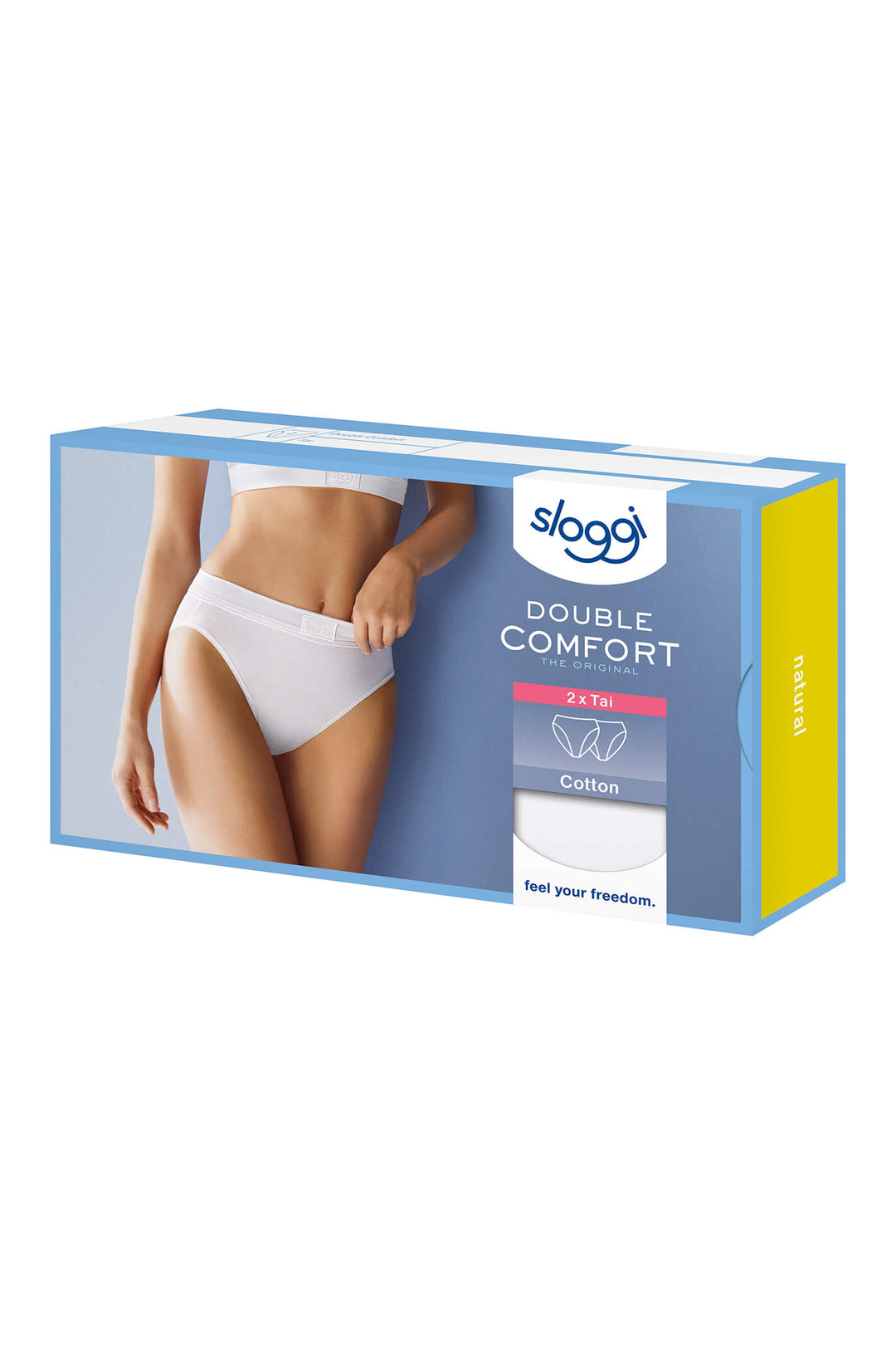 Sloggi 10213270 0003 Double Comfort White Tai Briefs 2-Pack - Shirley Allum Boutique