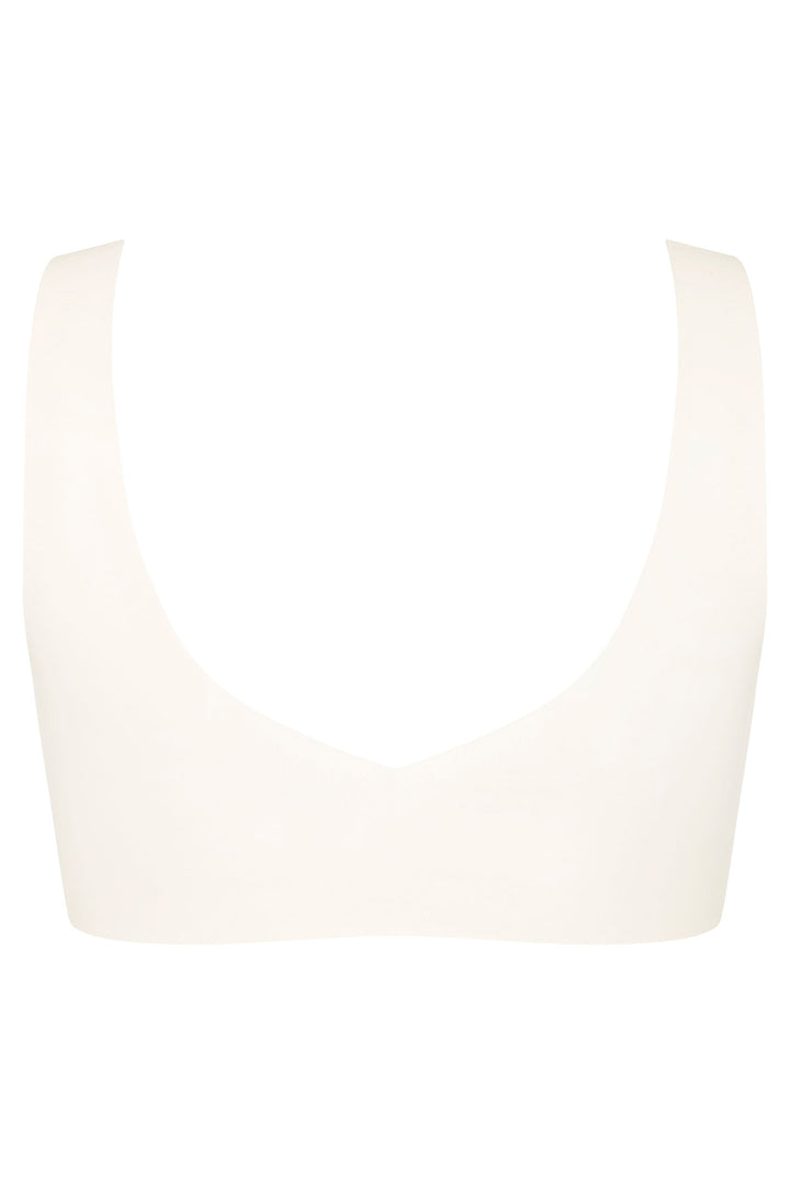 Sloggi 10217728 00GZ Zero Feel 2.0 Silk White Bralette - Shirley Allum Boutique