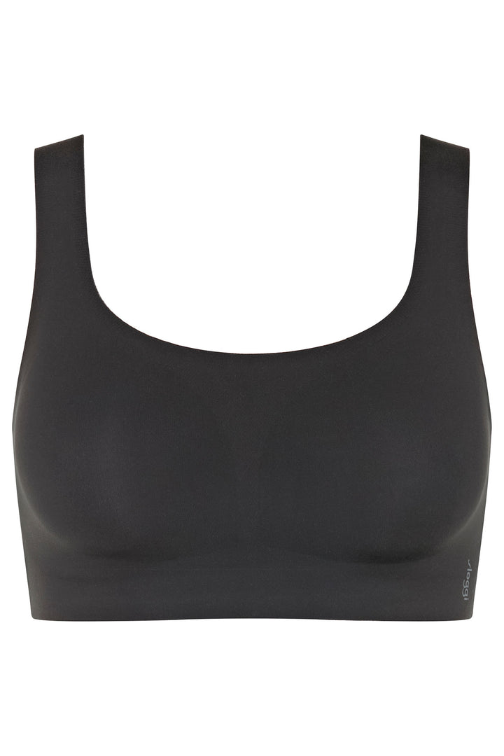 Sloggi 10217786 0004 Zero Feel 2.0 Black Bra Top - Shirley Allum Boutique