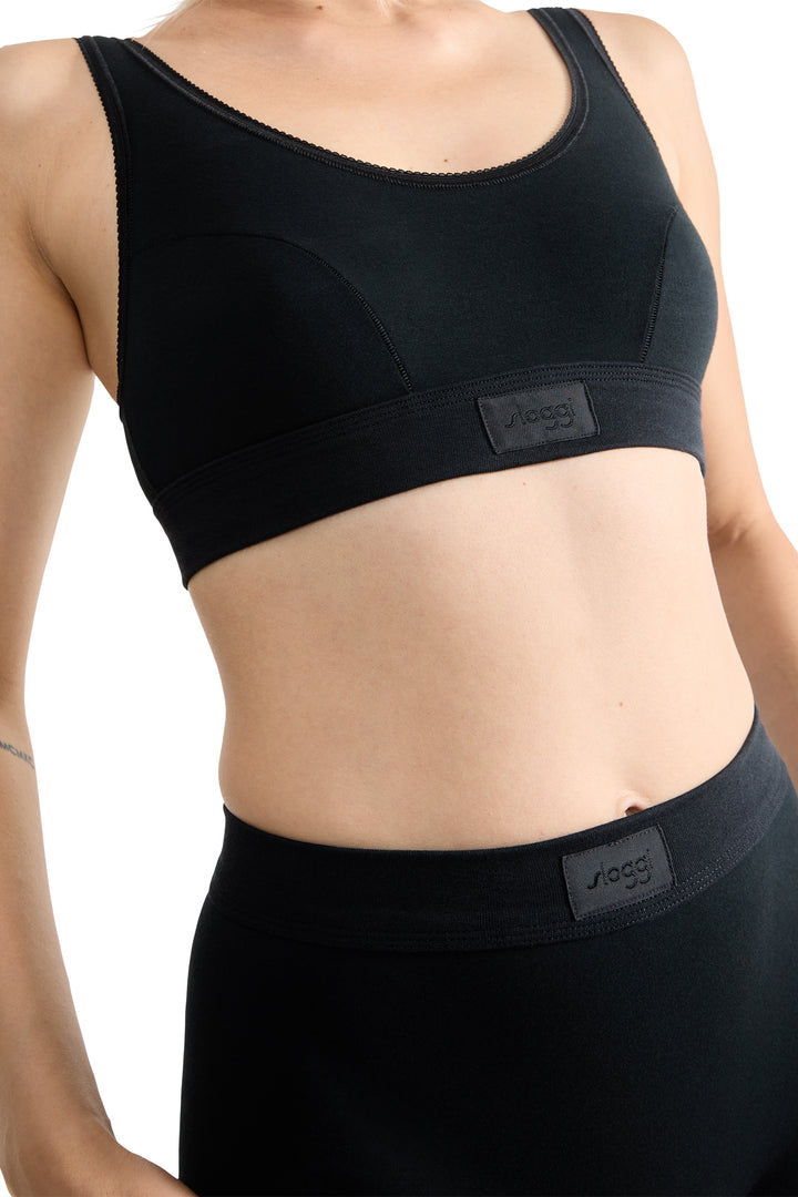 Sloggi 10222797 0004 Black Double Comfort Top