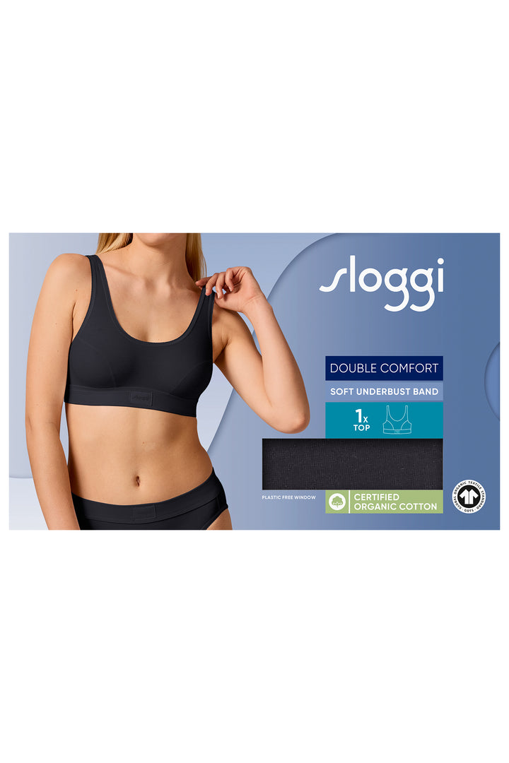 Sloggi 10222797 0004 Black Double Comfort Top