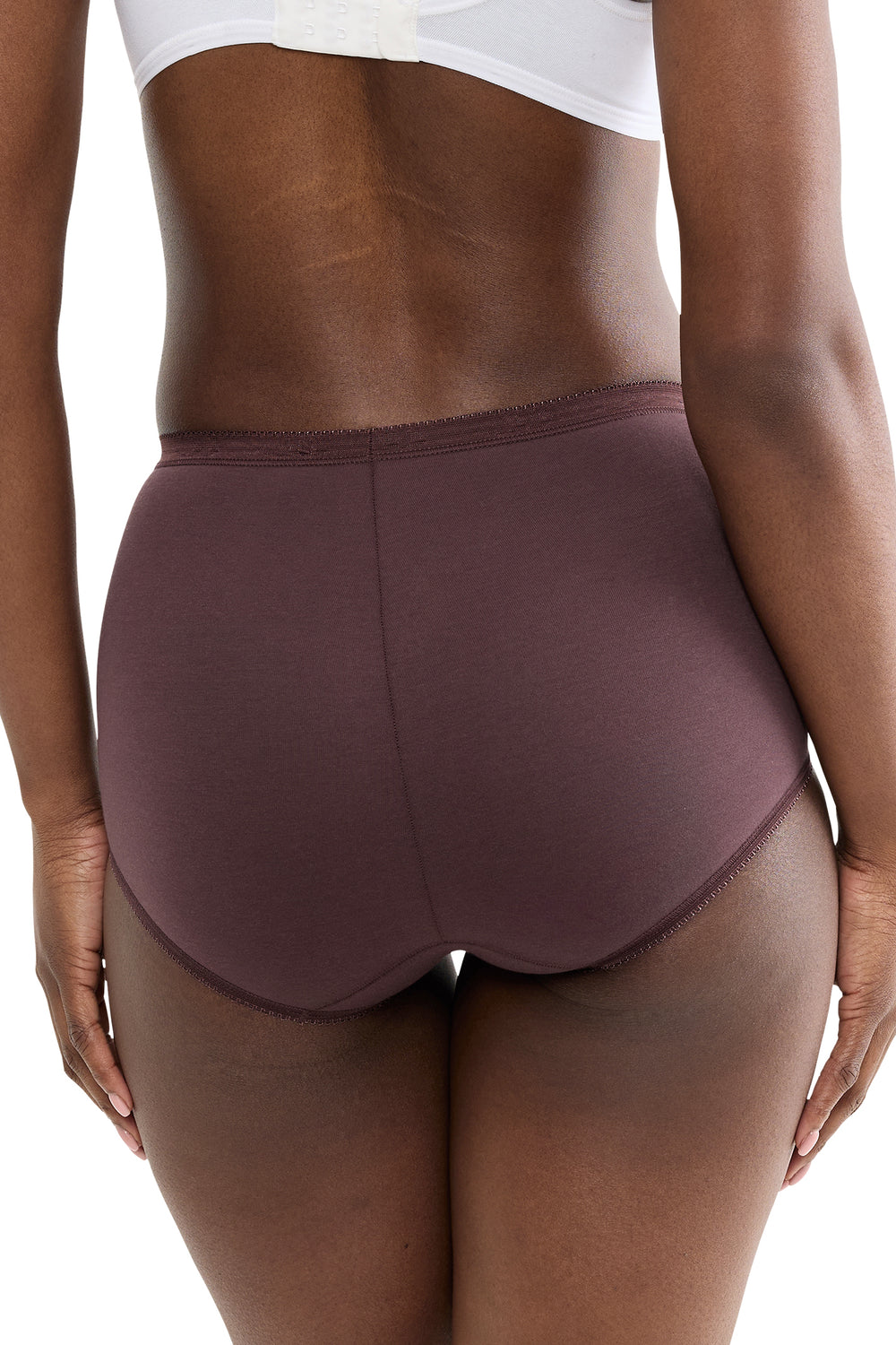 Sloggi Basic+ Maxi C3P Red Combination Briefs, back view