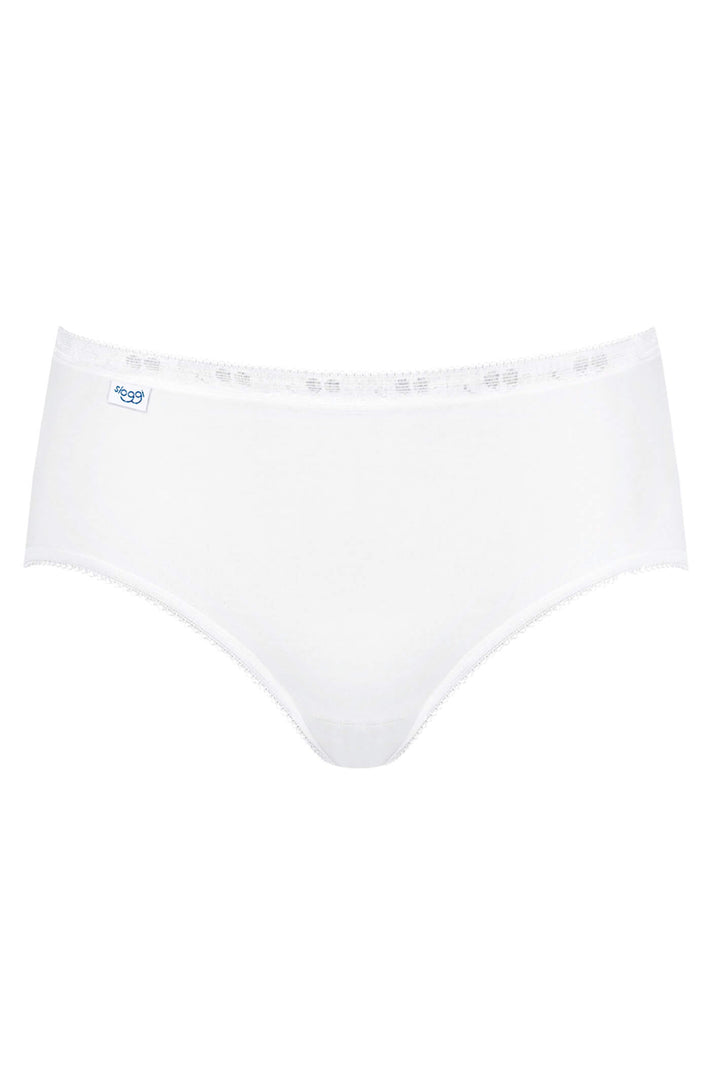 Sloggi Basic+ 10005038 0003 White Midi Brief - Shirley Allum Boutique