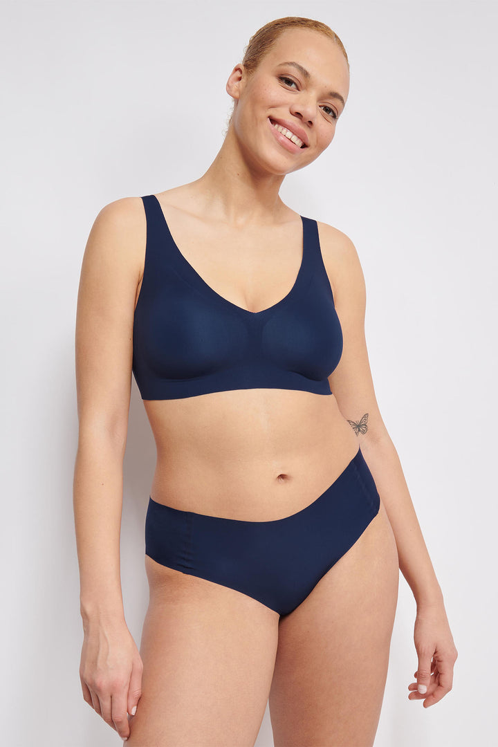 Sloggi Bra Zero Feel 2.0 Bralette Navy Blue 10217728 2114 - Shirley Allum Boutique