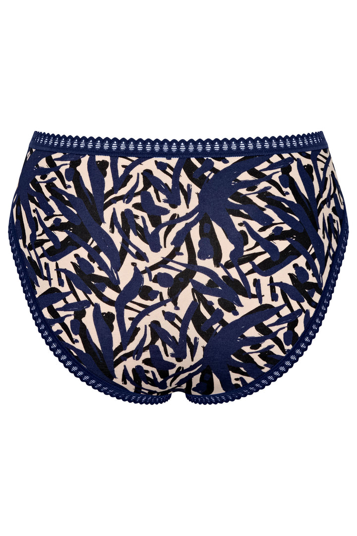 Sloggi Brief 3-Pack High Leg Go Crush 10219672 M008 Blue Dark Combination - Shirley Allum Boutique