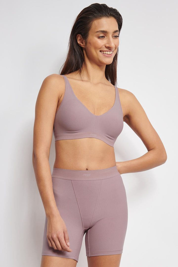Sloggi Ever Ease Soft Bra Foggy Mauve 10219673 6116 - Shirley Allum Boutique