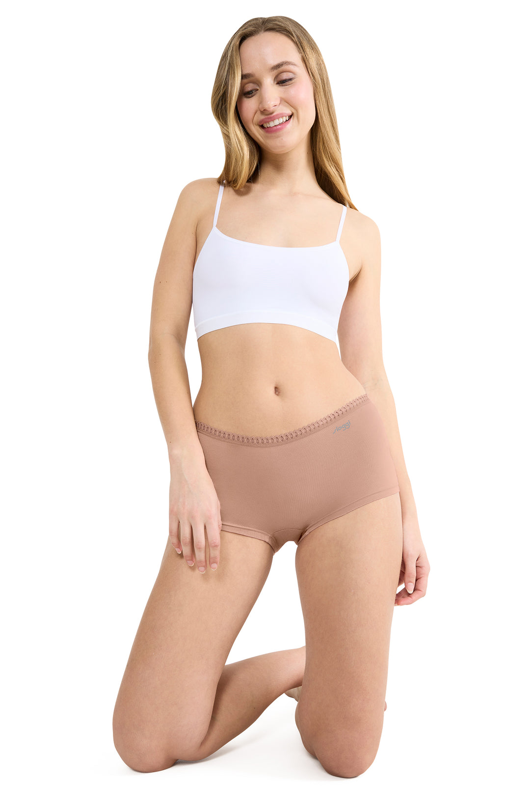 Sloggi GO Crush 10219652 00ME Cameo Brown 3-Pack Short Briefs