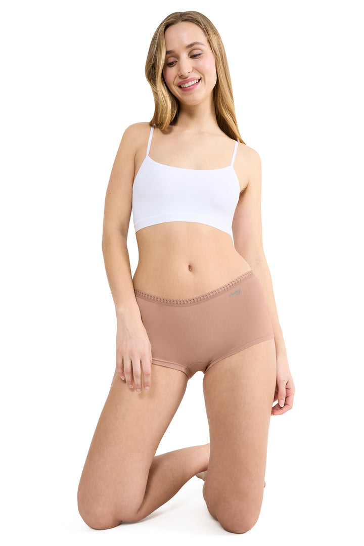Sloggi GO Crush 10219652 00ME Cameo Brown 3-Pack Short Briefs