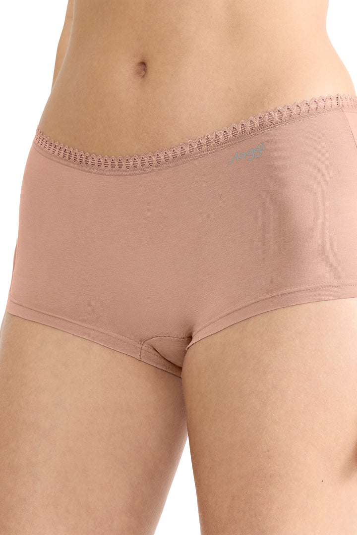Sloggi GO Crush 10219652 00ME Cameo Brown 3-Pack Short Briefs